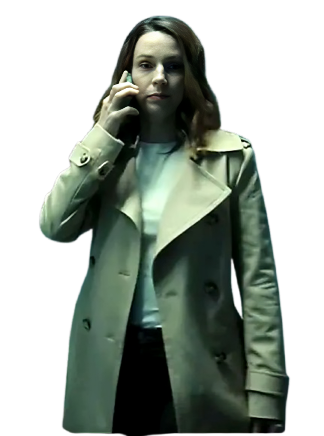 Kayla Craig Cross Beige Trench Coat - Image 2